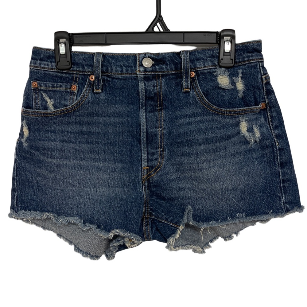 Levi’s 501 Distressed Cut Off Jean Shorts Women’s 29